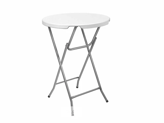 2 receptietafels 110 cm + antraciet stretch hoes - afbeelding 3 van  6