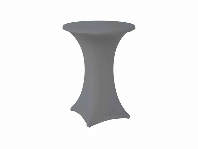 2 receptietafels 110 cm + lichtgrijze stretch hoes - afbeelding 1 van  6