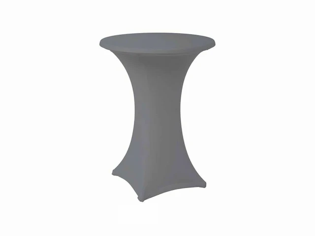 2 receptietafels 110 cm + lichtgrijze stretch hoes - afbeelding 1 van  5