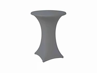 2 receptietafels 110 cm + lichtgrijze stretch hoes - afbeelding 1 van  5