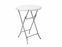 2 receptietafels 110 cm + rode stretch hoes - afbeelding 3 van  6