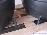 2 regentonnen met kraantje practo, cap 210l - afbeelding 2 van  3