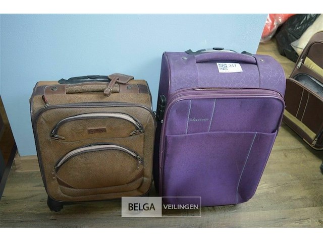 2 reiskoffers/trolley - afbeelding 1 van  3