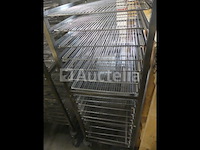 2 roestvrijstalen trolleys met 20 niveaus - afbeelding 4 van  4