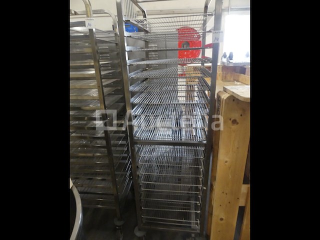 2 roestvrijstalen trolleys met 20 niveaus - afbeelding 2 van  4