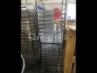 2 roestvrijstalen trolleys met 20 niveaus - afbeelding 2 van  4
