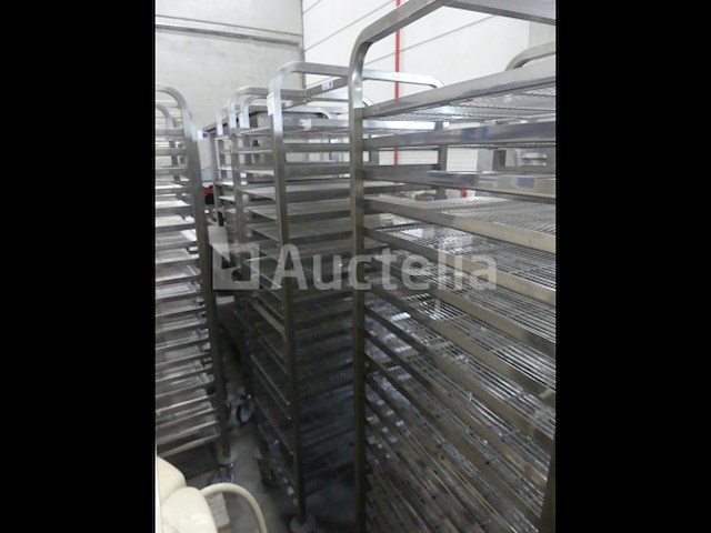 2 roestvrijstalen trolleys met 20 niveaus - afbeelding 3 van  4