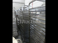 2 roestvrijstalen trolleys met 20 niveaus - afbeelding 3 van  4