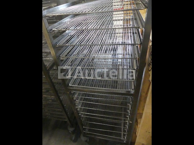 2 roestvrijstalen trolleys met 20 niveaus - afbeelding 4 van  4