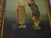 2 rokende volendamse jongens, franz charlet - afbeelding 1 van  3
