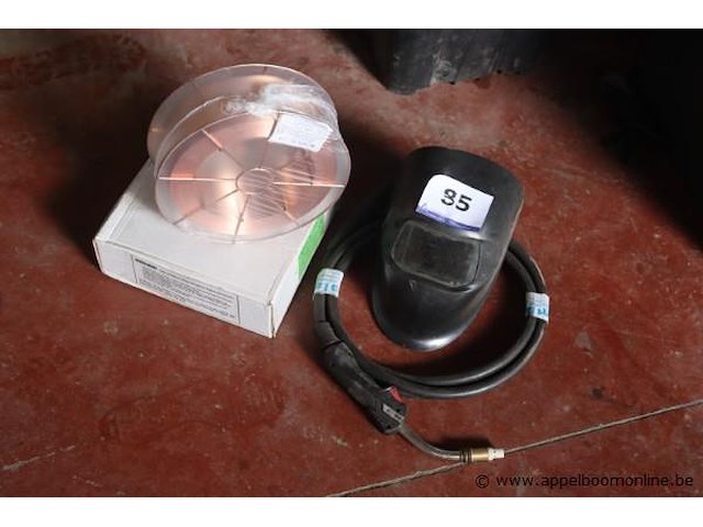 2 rollen lasdraad en lashelm - afbeelding 1 van  1