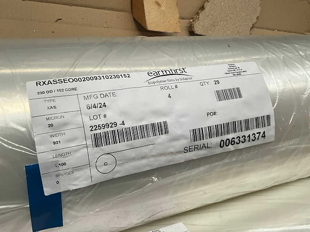 2 rollen plastic folie earthfirst 20 micron - afbeelding 4 van  8