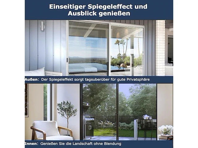 2 rollen spiegelfolie voor ramen 60breed 4m - afbeelding 5 van  6