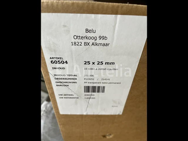 2 rollen transparante dichtings etiketten 20000 per rol - afbeelding 3 van  3