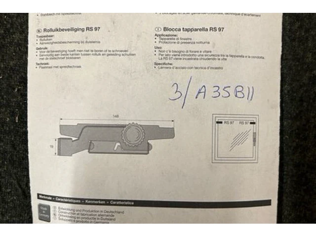 2 rolluikbeveiligingen abus - afbeelding 3 van  3