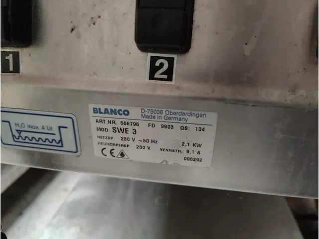 2 rvs elektrische verrijdbare bain marie karren blanco swe3 - afbeelding 8 van  12