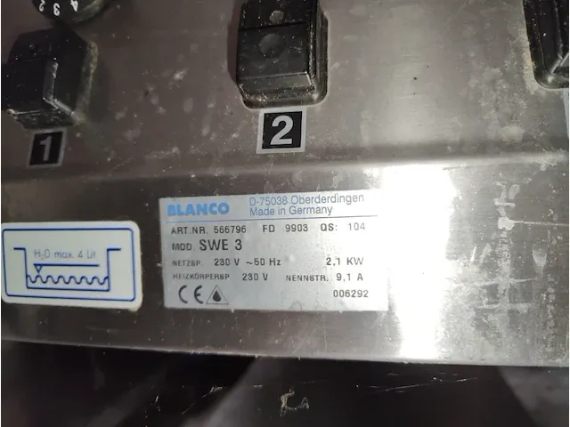 2 rvs elektrische verrijdbare bain marie karren blanco swe3 - afbeelding 10 van  12