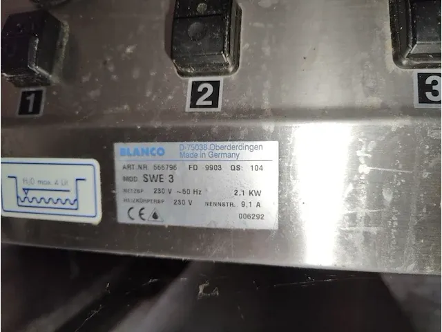 2 rvs elektrische verrijdbare bain marie karren blanco swe3 - afbeelding 11 van  12