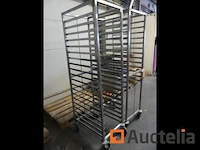2 rvs trolleys met waterpassen - afbeelding 3 van  5