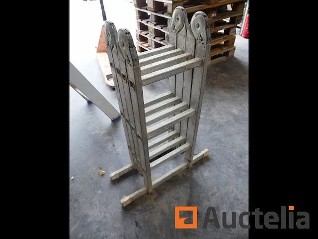 2 schalen en aluminium trapladder - afbeelding 6 van  6