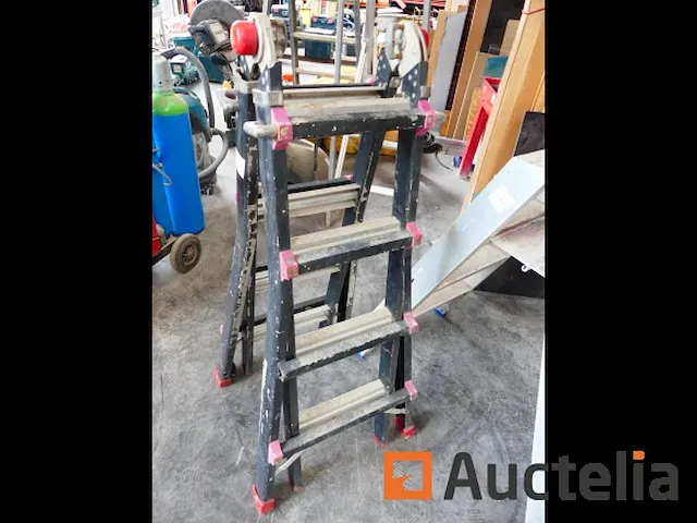 2 schalen en aluminium trapladder - afbeelding 4 van  11