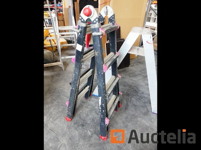 2 schalen en aluminium trapladder - afbeelding 5 van  11