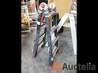 2 schalen en aluminium trapladder - afbeelding 5 van  11