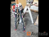 2 schalen en aluminium trapladder - afbeelding 9 van  11
