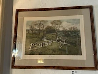 2 schilderijen jachttafereel - afbeelding 1 van  2