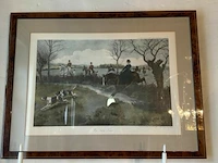 2 schilderijen jachttafereel - afbeelding 2 van  2