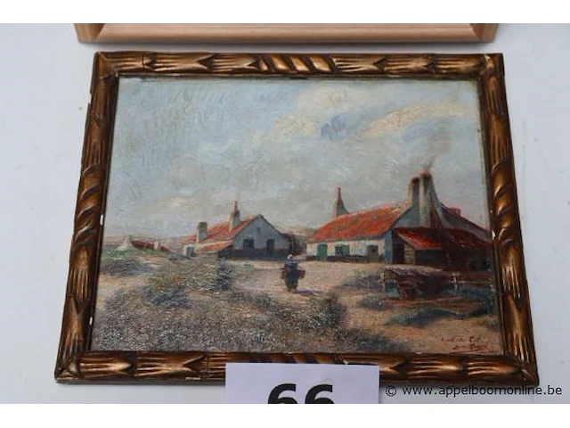 2 schilderijen wo getekend rogghé 1915 - afbeelding 2 van  5
