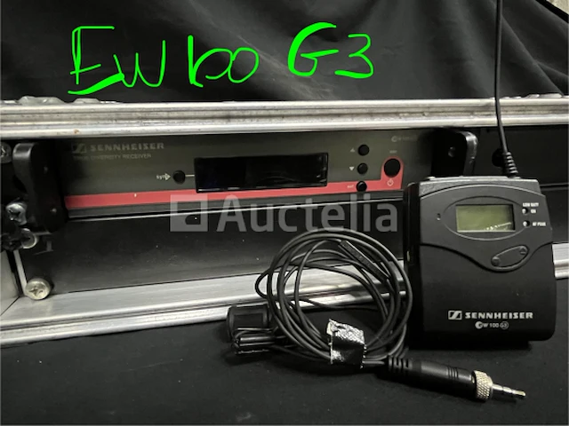 2 sennheiser ew100 g3 lh ontvangers + lavalier microfoon - afbeelding 1 van  1