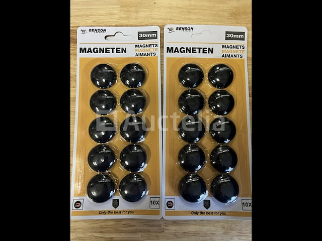 2 sets koelkastmagneten zwart - afbeelding 1 van  1