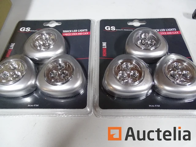2 sets van 3 led-lampen ontsteking door aanraking - afbeelding 2 van  3