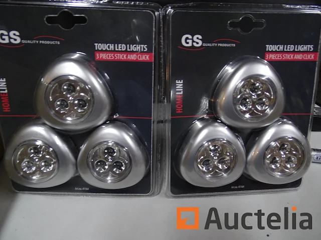 2 sets van 3 led-lampen ontsteking door aanraking - afbeelding 3 van  3
