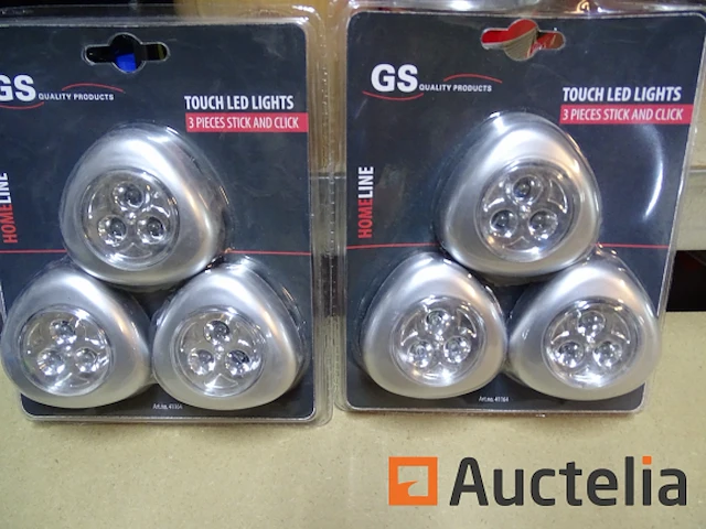 2 sets van 3 led-lampen ontsteking door aanraking - afbeelding 1 van  3