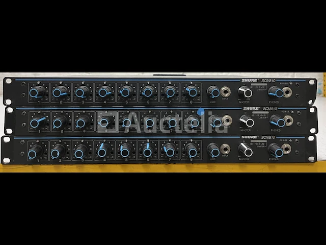 2 shure scm810 8-kanaals microfoonmixers - afbeelding 1 van  1