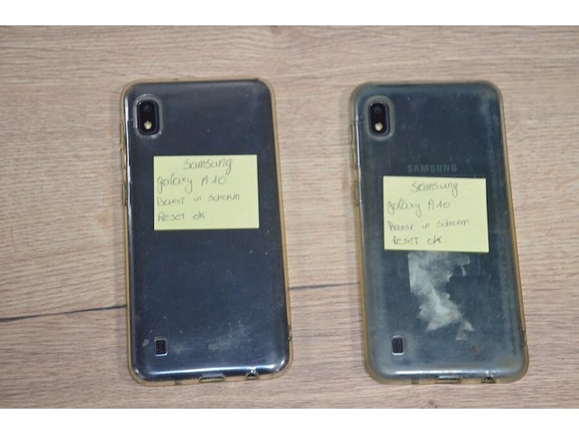 2 smartphones samsung galaxy a10 zonder lader met gebarsten schermen (b401) - afbeelding 4 van  9