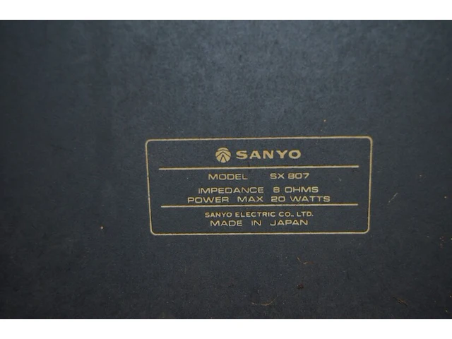 2 speakers sanyo sx807 - afbeelding 6 van  6