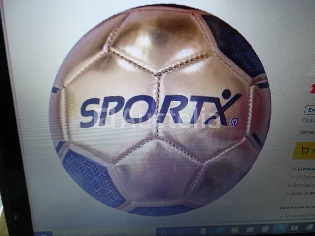 2 sportx gold metallic 160-180gr mini voetballen - afbeelding 1 van  1