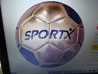 2 sportx gold metallic 160-180gr mini voetballen - afbeelding 1 van  1