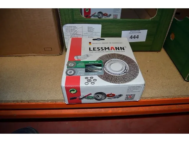 2 staalborstels voor slijpmolen inox lessmann - afbeelding 1 van  5