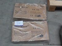 2 staaldraadtakels hoistmaxx, 0,8t - afbeelding 1 van  2