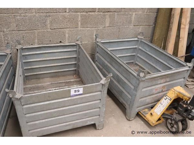 2 stalen container - afbeelding 1 van  2