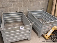 2 stalen container - afbeelding 1 van  2