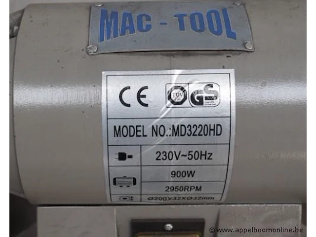 2 steen slijpmachine mac-tool md3220hd - afbeelding 2 van  2