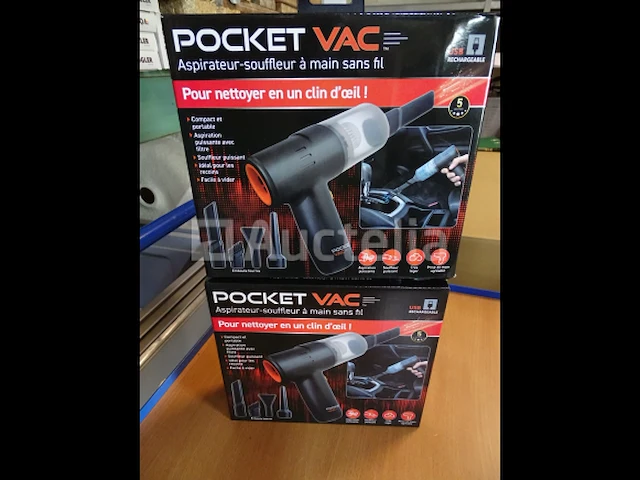 2 stofzuigers / blazers / inflators venteo miracle pocket vac draadloos - afbeelding 1 van  8