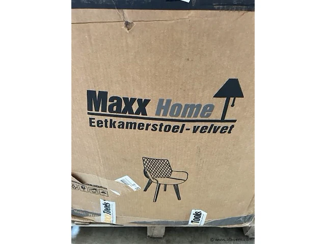2 stuks eetkamerstoelen, donker grijs - afbeelding 1 van  1