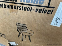 2 stuks eetkamerstoelen, licht grijs - afbeelding 2 van  2