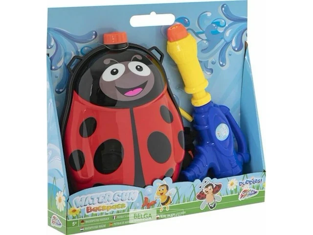 2 stuks grafix waterpistool rugtas voor kinderen rood - afbeelding 1 van  3